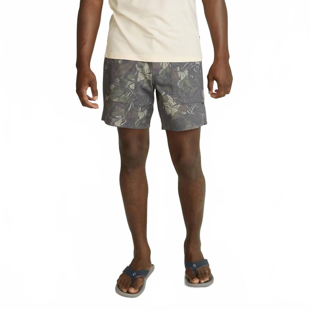 NEW HOWLER BROTHERS quonset camp shorts in tropic noir: antique black